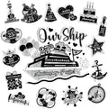 25th Anniversary Cruise Door Magnets Decorations by Wayyogh