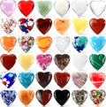 100PCS Worry Stones Heart Shape Healing Crystals, Anxiety Crystal Bulk 0.8 Inch by Draupnir