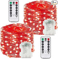 2 Pack 100LED Battery Operated Fairy Lights by BOSSERN