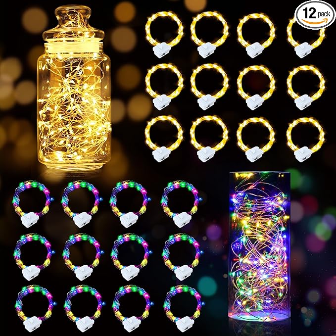 pozzolanas 24 Pack 7ft Waterproof LED Fairy Lights by pozzolanas