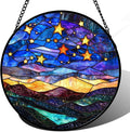 Stained Glass Window Hanging, Men Mom 11.8 in by JOSUMALY