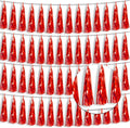4P Red Foil Fringe Tassel Banner Garland Metallic Tinsel Streamers Wall Hanging by Xuuf
