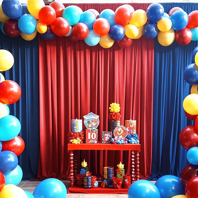 20×14ft Wrinkle Free Red Backdrop Curtain - Image 8