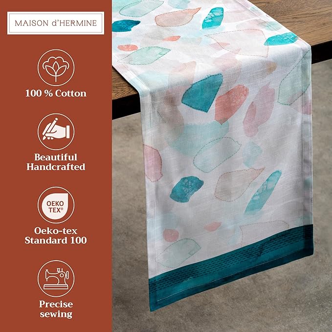 Maison d' Hermine Table Runner 100% Cotton Single Layer Table Runners 72 inches - Image 2