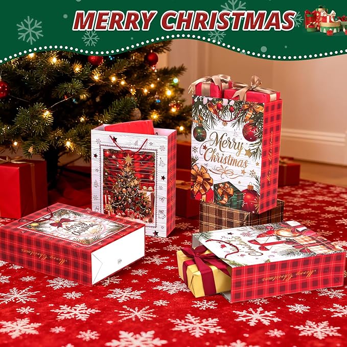 LYLIN 4Pcs 16" Large Christmas Gift Bags - Image 3