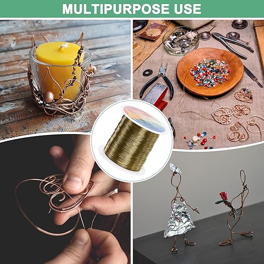 0.3mm Jewelry Wire, 28 Gauge 328FT Craft Wire Copper Beading Wire - Image 7