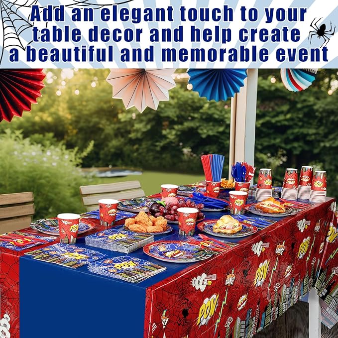 452 Pcs Spider Themed Birthday Party Supplies - Image 5