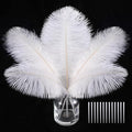 SOGUGOM White Craft Ostrich Feathers by SOGUGOM