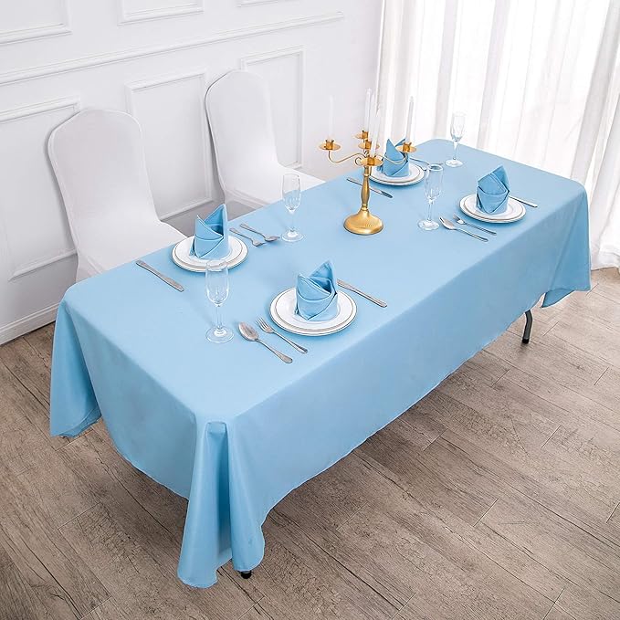 Rectangle Tablecloth 60x102 inch Washable Polyester Fabric Table Cloth - Image 4