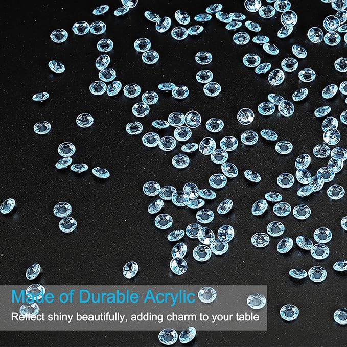 PATIKIL 4000 Pcs Wedding Table Scatter Confetti Crystals 6mm Acrylic Diamonds - Image 3
