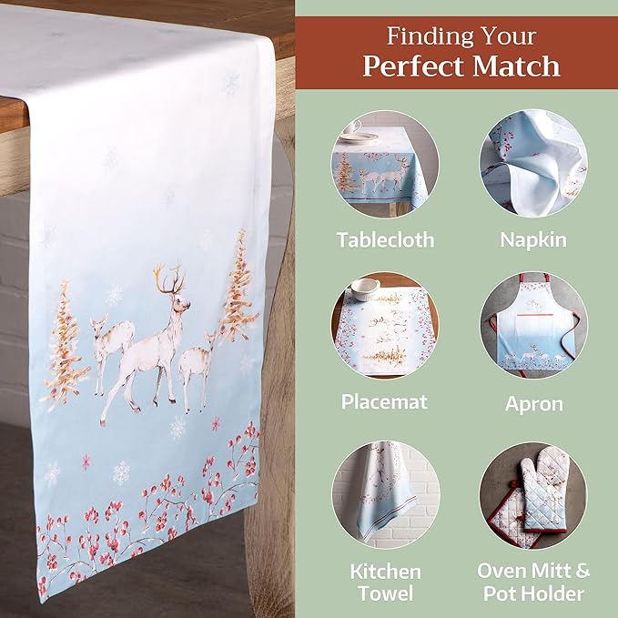 Maison d' Hermine Table Runner 100% Cotton Single Layer Table Runners 108 - Image 5