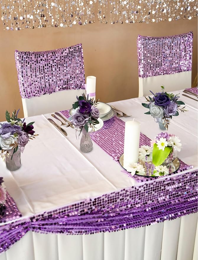 CherishedMoments Set of 6 Assorted Flower Centerpieces Mini Floral Wedding - Image 6