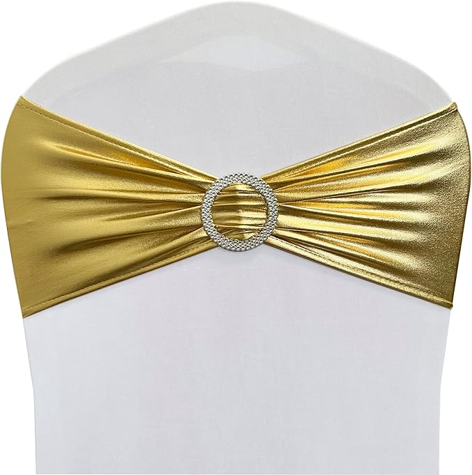 Spandex Chair Sashes Bands 30PCS Stretch Chair Ties Bows by Maiangel