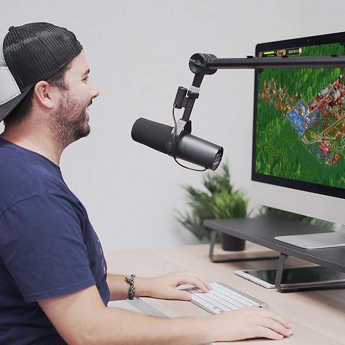 MOUNT-IT! Adjustable Microphone Boom Arm Suspension Scissor Mic Stand, Desk - Image 9