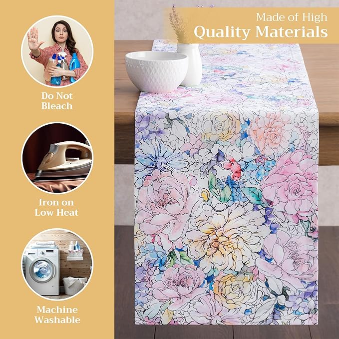 Maison d' Hermine Table Runner 100% Cotton Single Layer Table Runners 108 - Image 3