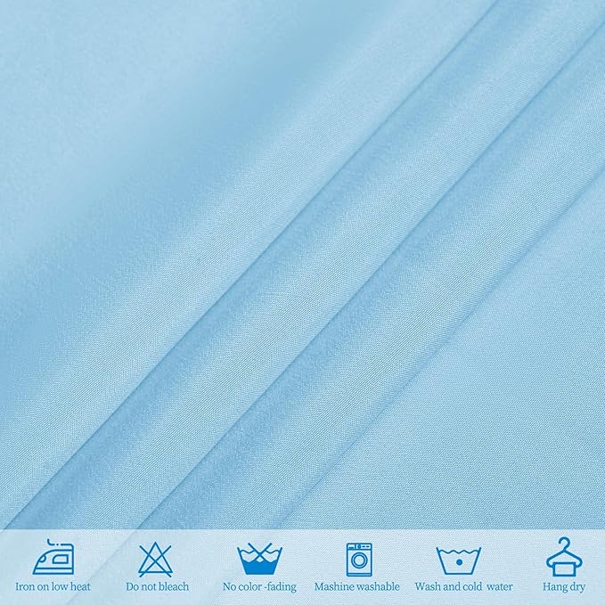 10 Pack Light Blue Tablecloths for 6 Foot Rectangle Tables 60 x 102 Inch - 6ft - Image 4