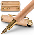 Ellington Pens Elegant Wood Fountain Pen Set – Includes Wooden Pen Box by EllingtonPens
