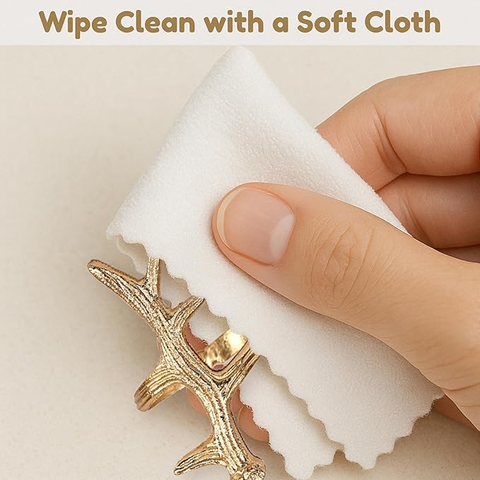 Lightweight Metal Napkin Rings Set of 12 - Image 9