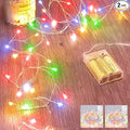 2 Pack Fairy Lights Battery Operated, String Lights Waterproof Silver Wire 5 by Minetom