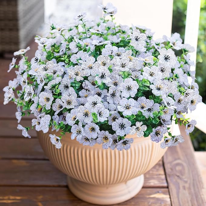 HyeFlora Artificial Flowers for Outdoor Indoor Garden Home Decoration, Faux by HyeFloraartificialflowers