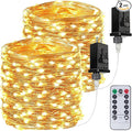2Pack Each 66Ft 200 LED Fairy Lights Plug in by BHCLIGHT