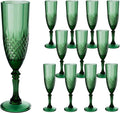 Plastic Champagne Flutes, for Christmas Weddings Bachelor Parties Toasting and by LEYIQUCHAMPAGNEWINEGLASSES