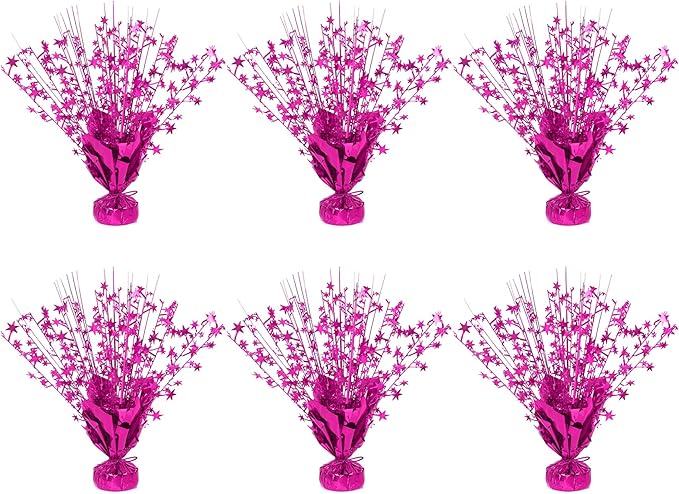 6 Pack Star Table Centerpieces for Party, Birthday Table Decorations for Kids by Unknown
