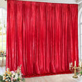 Wedding Arch Backdrop Cover: Red Party Photography Background Drapes 2 Packs by MoKoHouse