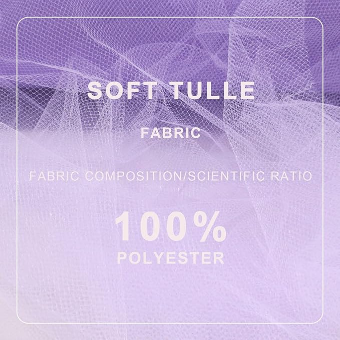 Lavender Tulle Fabric Roll Spool Bolt Large Tulle Wedding Party Decoration - Image 4