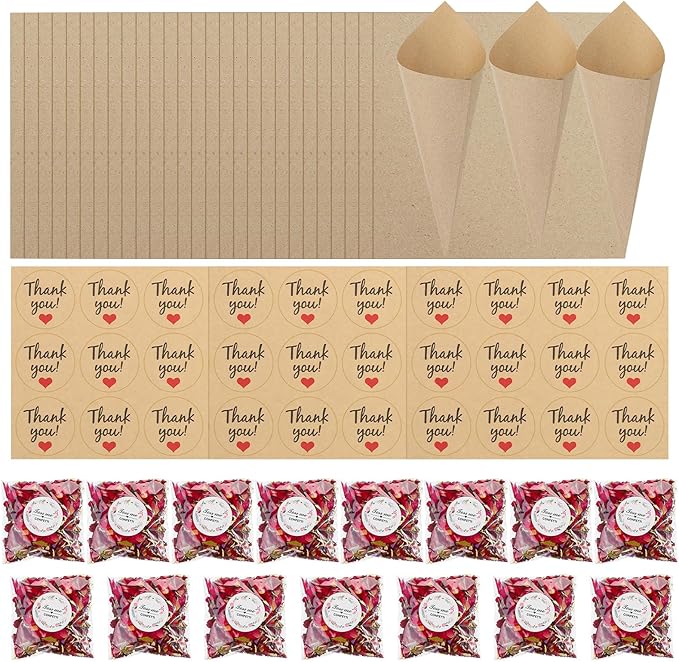 PATIKIL Dried Flower Confetti Cones - Image 8