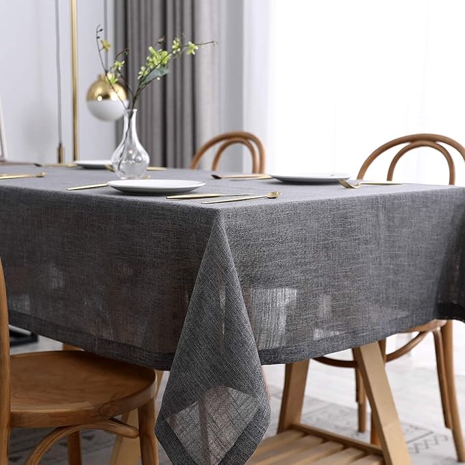 maxmill Flaxy Faux Linen Table Cloth - Image 2