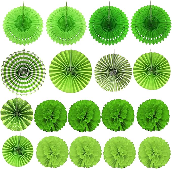 ZERODECO Party Decoration, Pom Poms Flowers, Garlands String Polka Dot and - Image 7