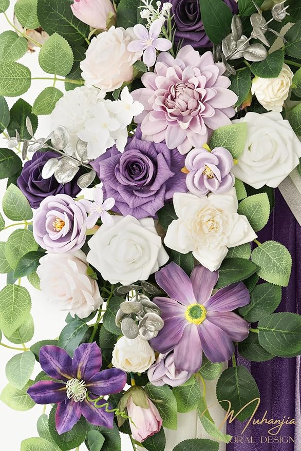 Artificial Wedding Arch Flowers Kit, Ceremony Decoration, Floral Outdoor Party - Image 6