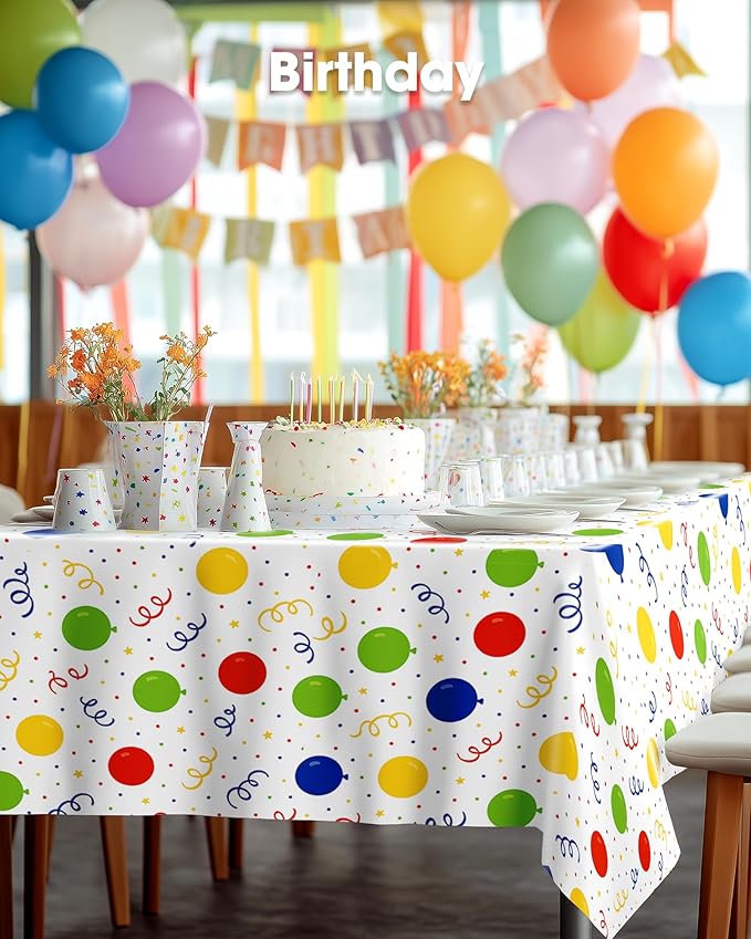 Pureegg Plastic Table Cloth Disposable 10 Pack, 54 x 108 Inch Table Cloths - Image 7