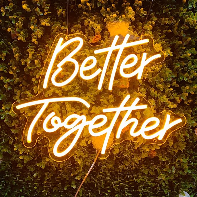 Better Together Neon Sign Better Together Wall Decor, Wedding Neon Sign Light - Image 7
