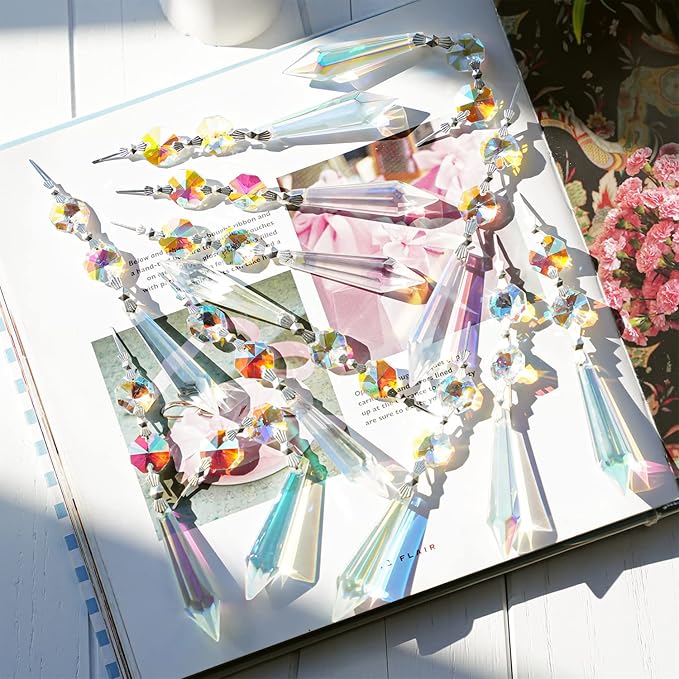 20pcs 55mm Chandelier Icicle Crystal Prism Suncatcher, Chandelier Crystals - Image 7