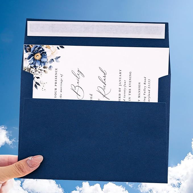 PONATIA 50 Pieces 5x7 Envelopes, A7 Envelopes Self Seal - Image 9