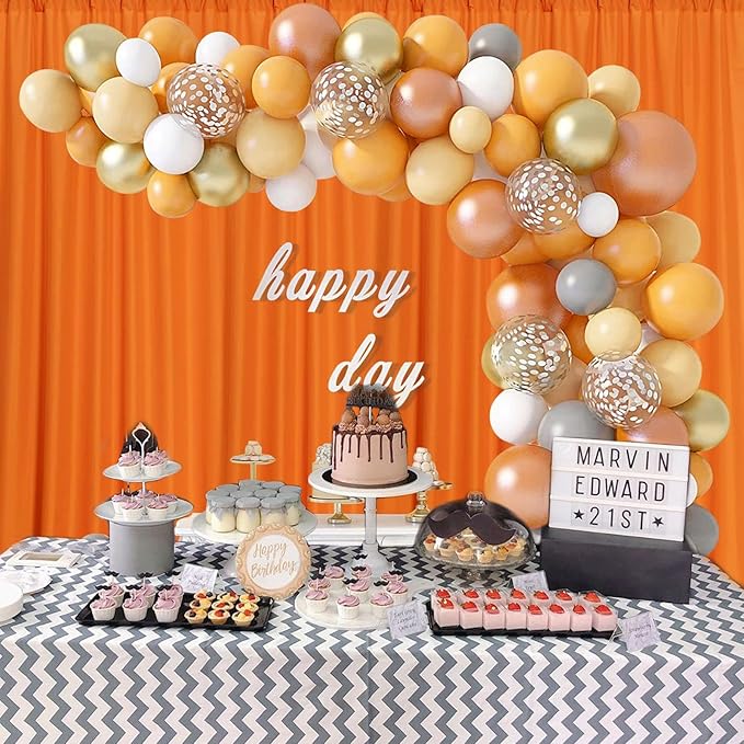 10 x 7 Feet Orange A Backdrop Curtain - Image 6