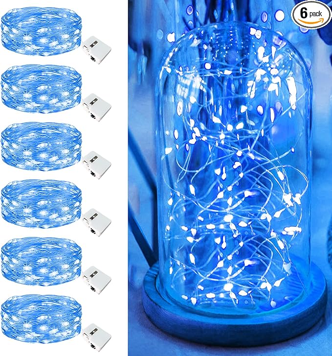 6 Pack Fairy Lights Battery Operated - 7ft 20 Led Twinkle Lights 3 Modes by Unknown