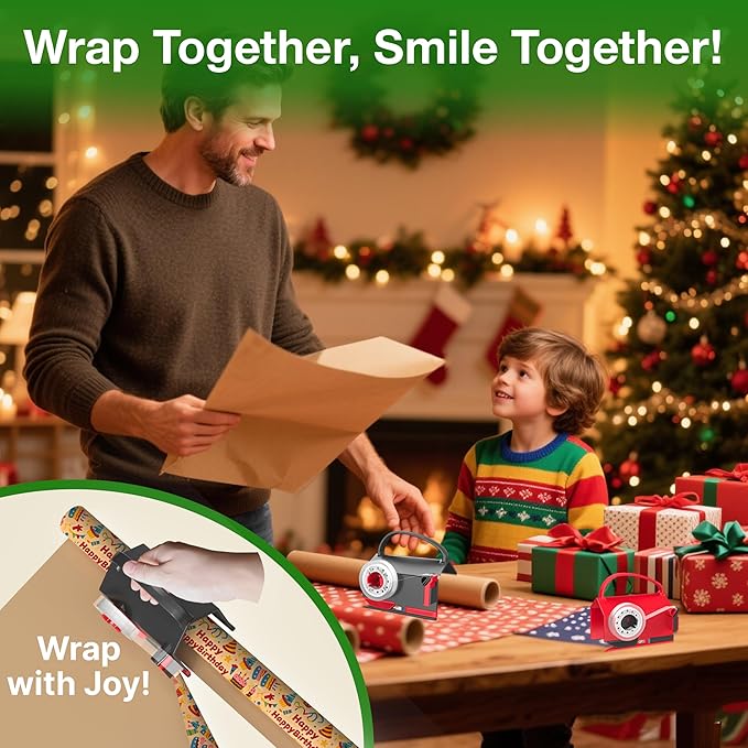 Wrapping Paper Cutter & Tape Dispenser Dual Use - Image 6