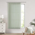 Vision Home Soft Green Pinch Pleated Semi Sheer Curtains Textured Linen Blended by VisionHome