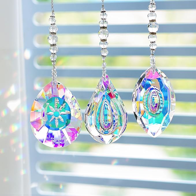 YU FENG 3PCS Crystal Suncatcher Pendant - Image 3