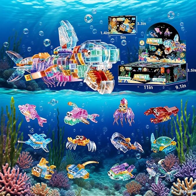 12 Pack Crystal Ocean Animal Party Favors - Image 5