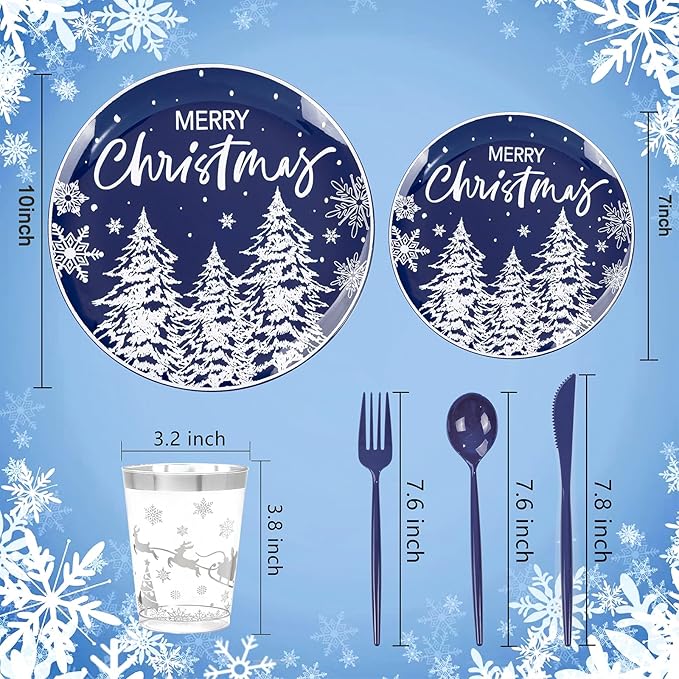 Supernal 150pcs Christmas Dinnerware Set - Image 2