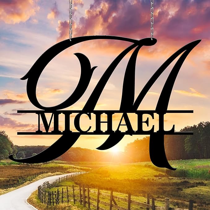 Custom Signs Outdoor Metal, Personalized Name Sign, Family Last Name Sign Home by BMYDIY