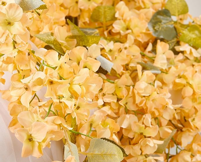 Flower Garland, Artificial Hydrangea Vine Flowers, Hanging Fake Hydrangeas Vine - Image 6
