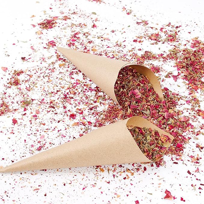 30 Pieces biodegradable confetti Cones and Stand Tray Paper Cone Box 30 Holes - Image 4