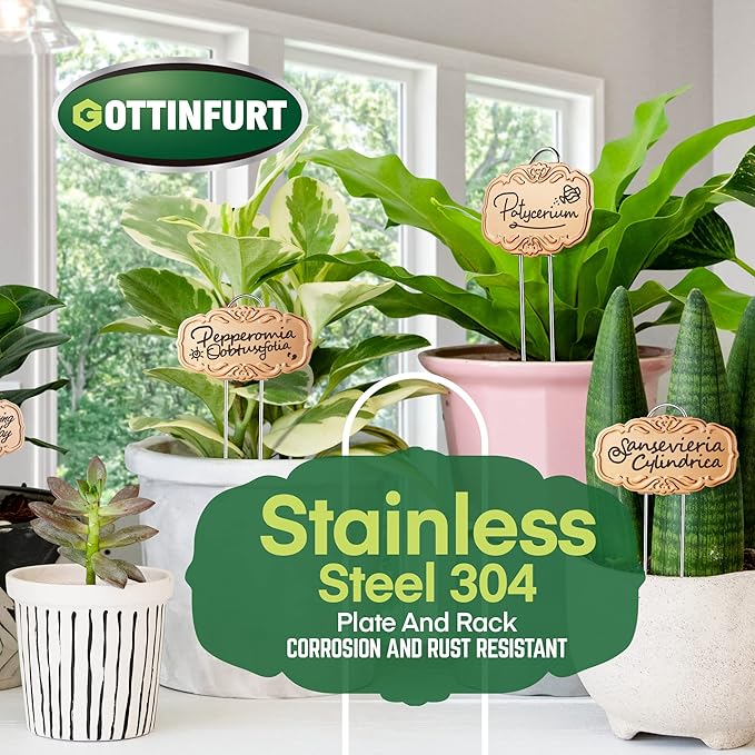 Updated Metal Plant Labels for Garden, 25 Pack Stainless Steel DIY Plant - Image 2