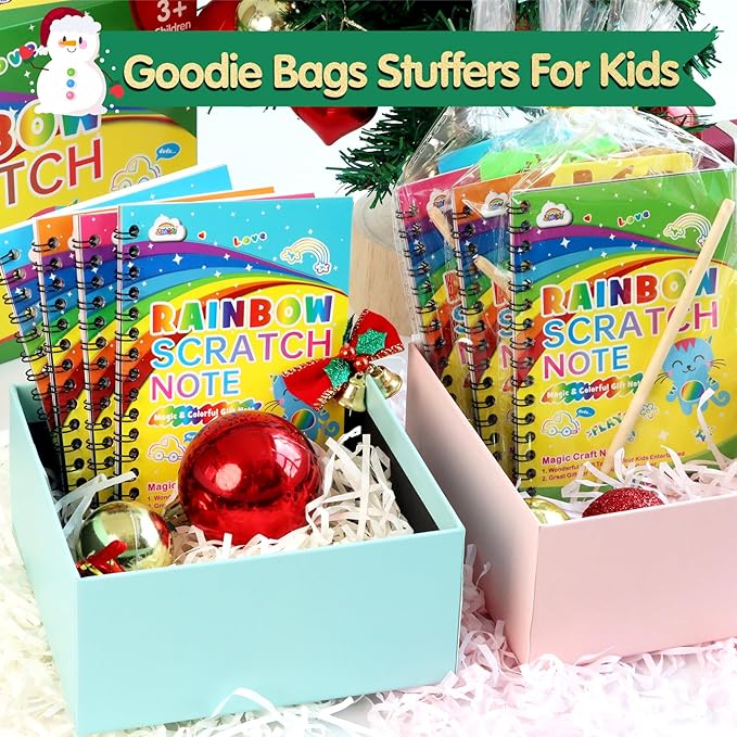 ZMLM Rainbow Scratch Party Favors Kids: Birthday Gifts Toy Bulk Scratch Art - Image 4