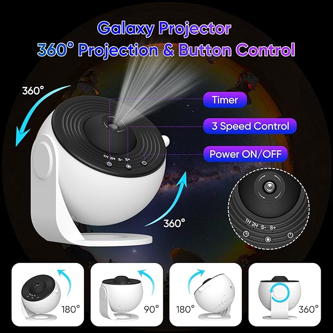 Galaxy Projector for Bedroom, 13 in 1 Star Projector - Image 7